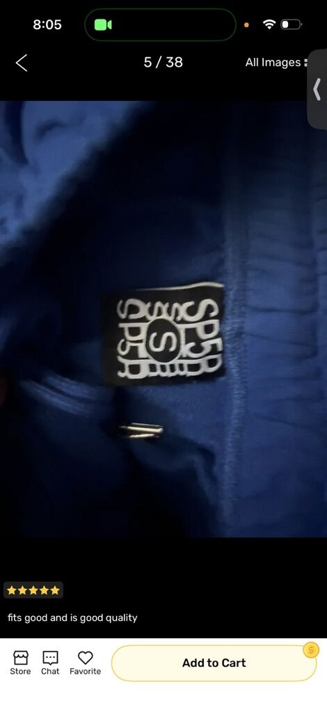 Blue Spider Sweat Pants For Sell