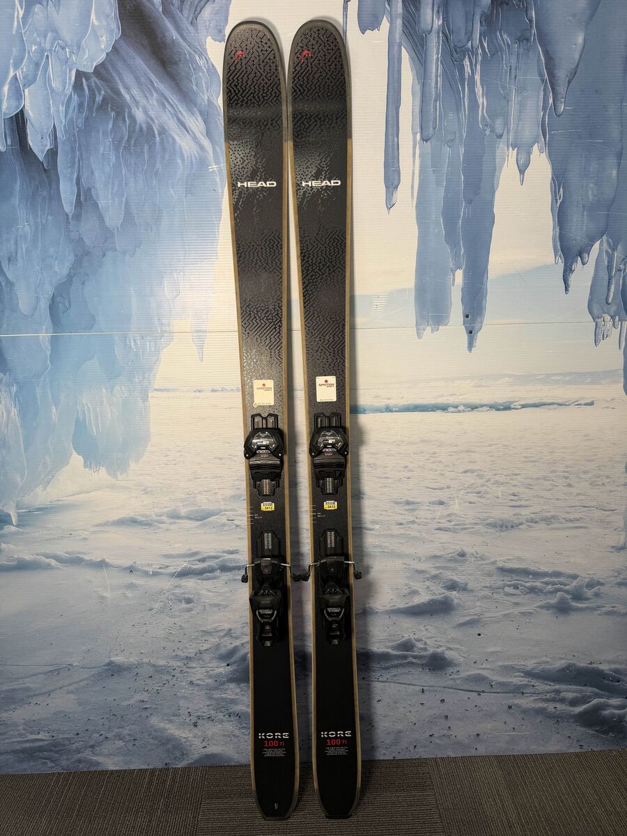 Lightly Used Head Kore 100 Ti 184cm Skis w/ Tyrolia Attack LYT 13 Bindings