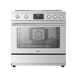 Lanbo 36" Freestanding Electric Range 5-Burner Convection Oven Stainless Steel