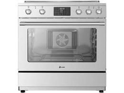 Lanbo 36" Freestanding Electric Range 5-Burner Convection Oven Stainless Steel