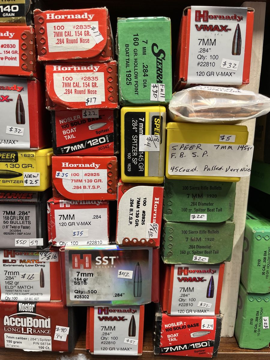 7mm .284 Bullets - Qty 100, High Performance Rifle Ammo Components