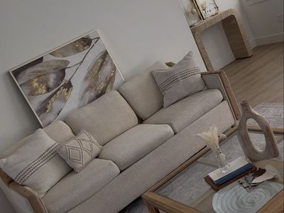 High-End Designer Sleeper Sofa with Queen Pull-Out Bed – 104”