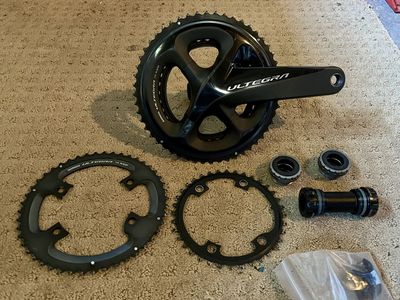 Shimano Ultegra R8000 Crankset 52/36 & 46/36 + 2 bottom brackets