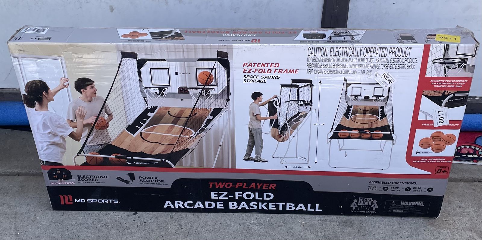 MD Sports 2-player EZ-Fold Arcade Basketball Game