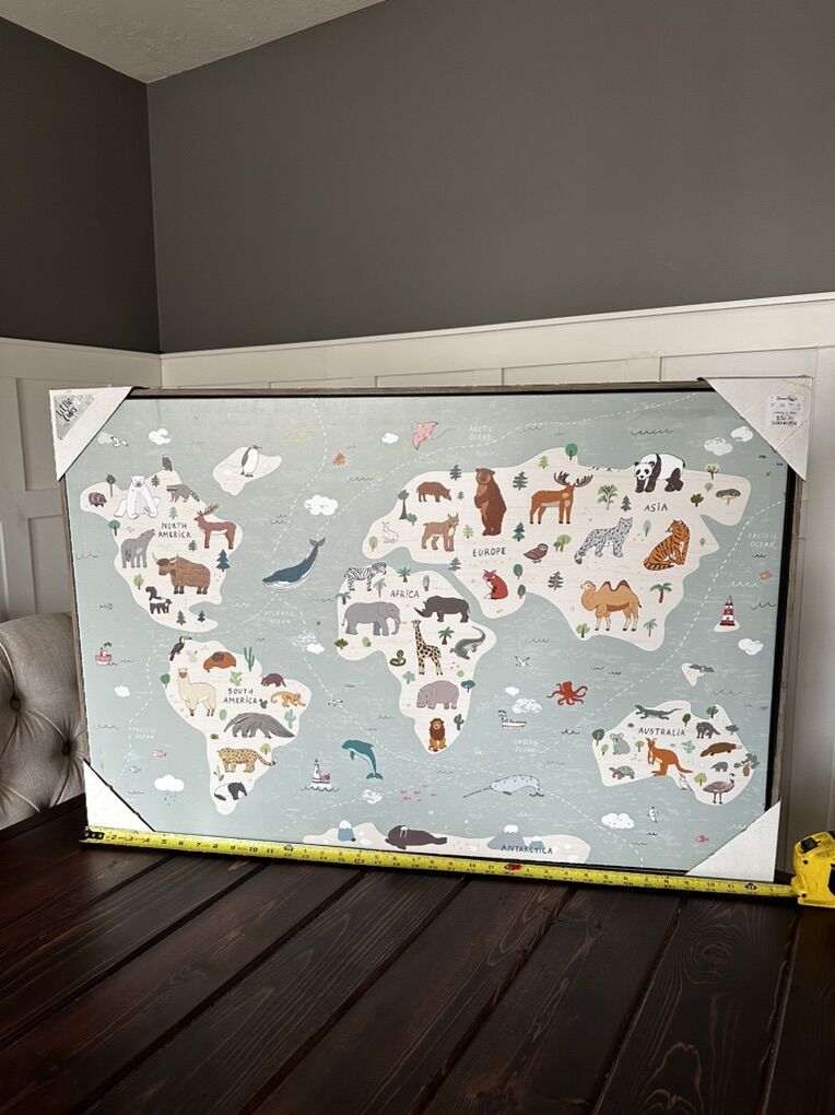 Animal Canvas Framed Print