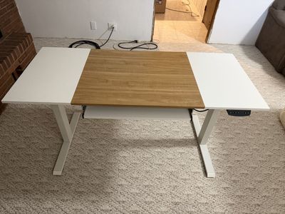 Electric sit or stand computer desk
