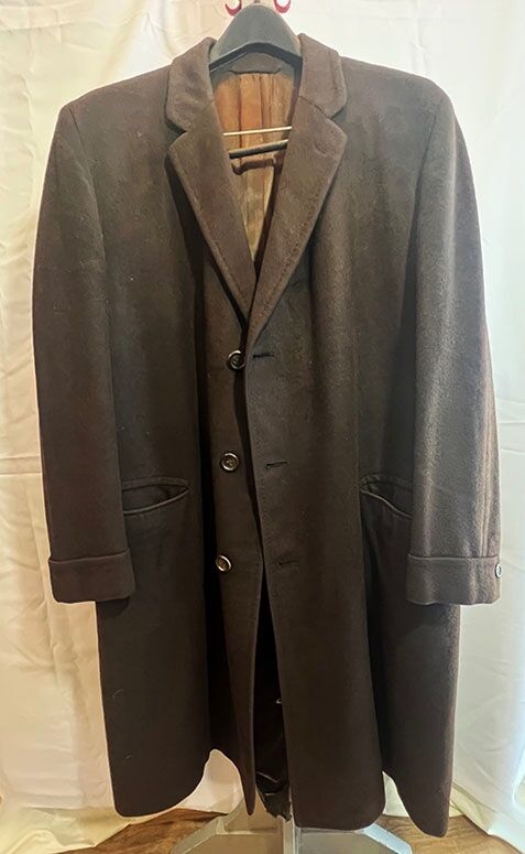 Classic Men's Dress Overcoat Brown - XL
