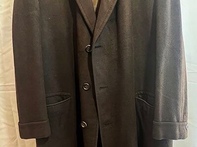 Classic Men's Dress Overcoat Brown - XL