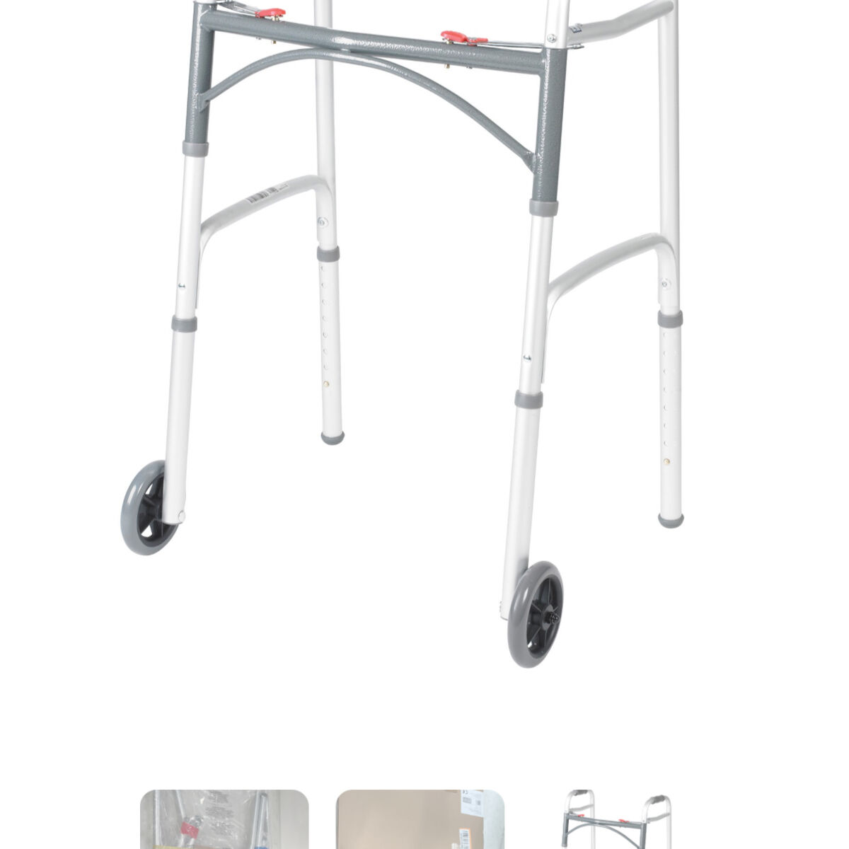 Drive Medical Deluxe Two Button Folding Walker