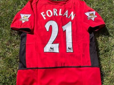 Forlan #21 | XL | Man United 2003-04 Home Jersey