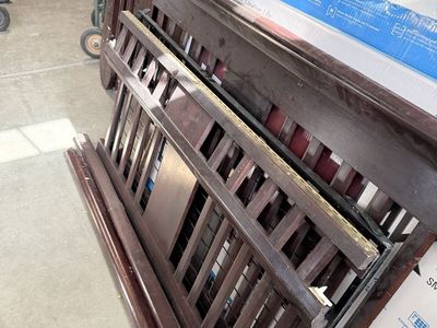Free Dark Wood Baby Crib - Disassembled, Used Condition