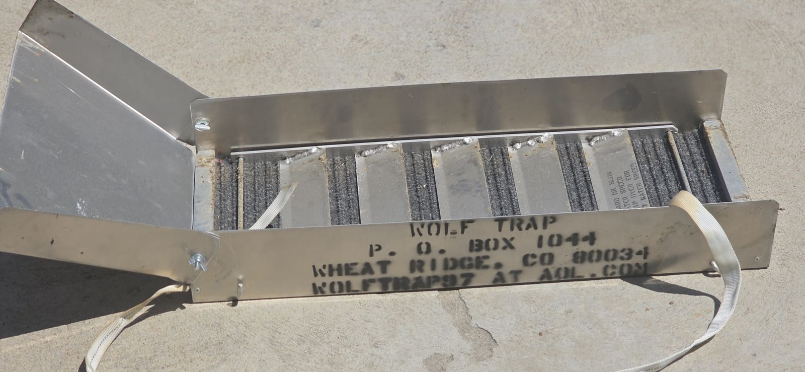 An Original Wolf Trap Aluminum Sluice Box for Gold Prospecting