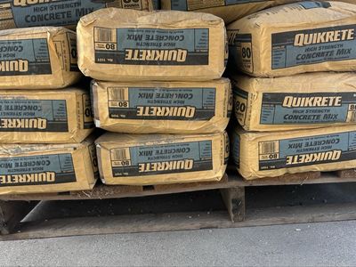 Quikrete High Strength Concrete Mix - 80lb Bags, General Use,