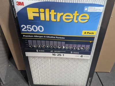 3M Filtrete 16x25x1 Air Filters (MPR 2500 & 2200) – Brand New / Sealed