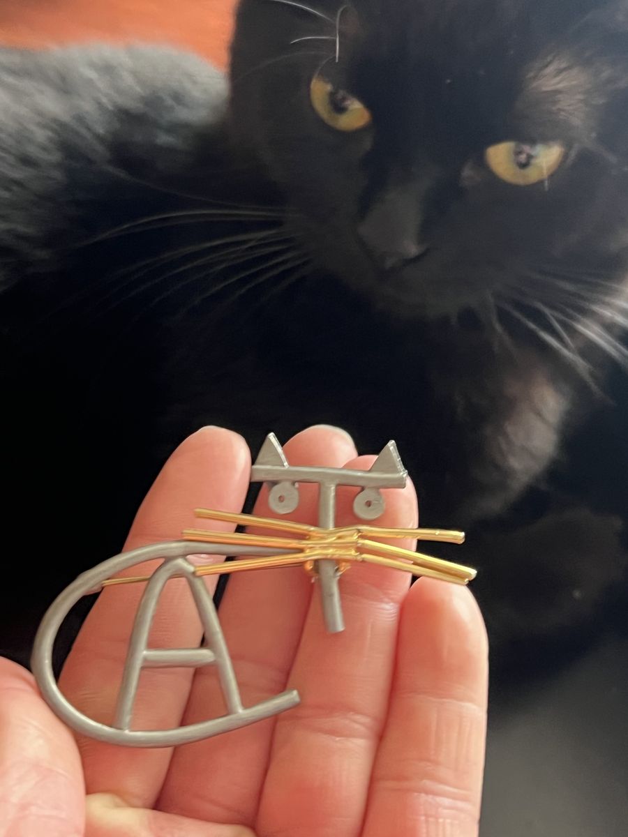Vintage Ultracraft Cat brooch