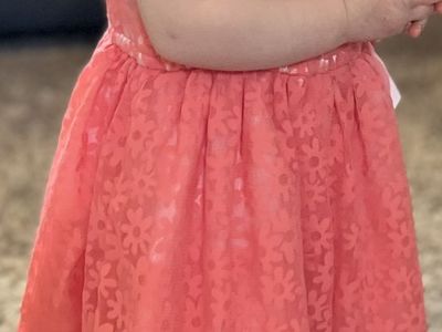 24 month coral dress