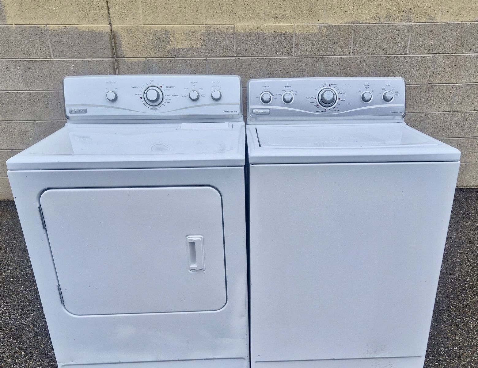 Maytag washer&dryer free delivery