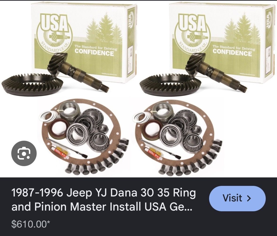 USA confidence 4.56 gears and bearings for Dana 30 and 35