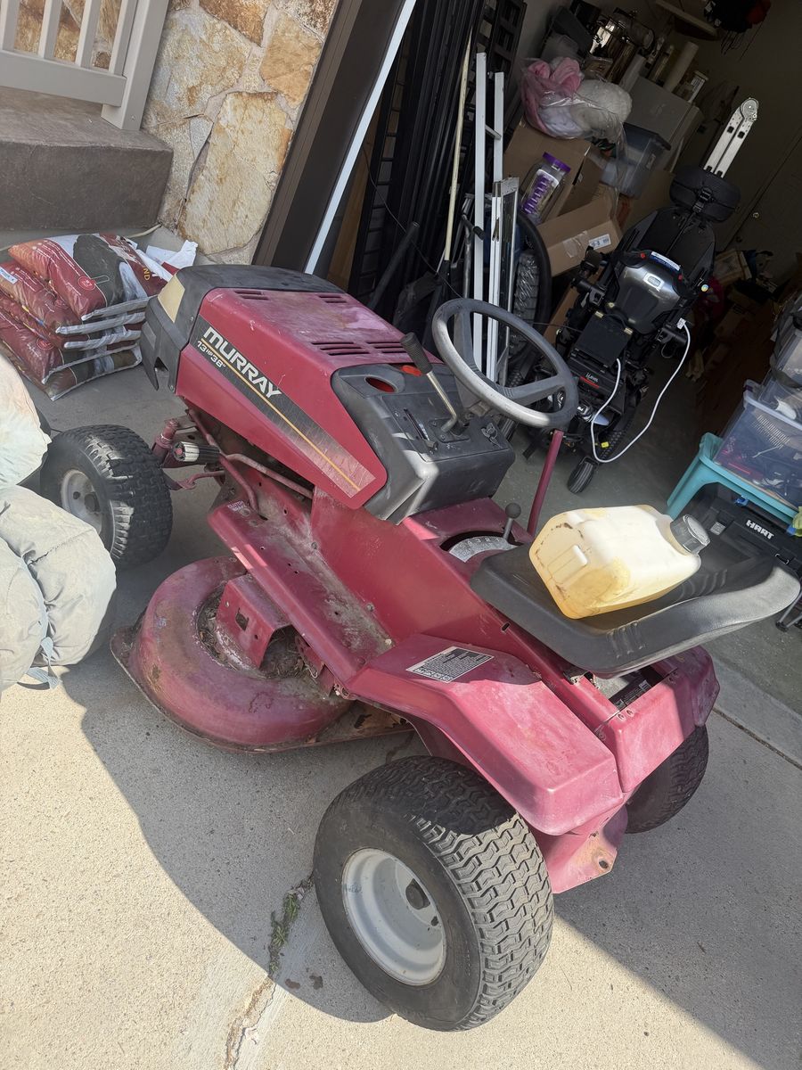Murray 13Hp  38” Riding Lawn Mower - Red, 38-inch Deck