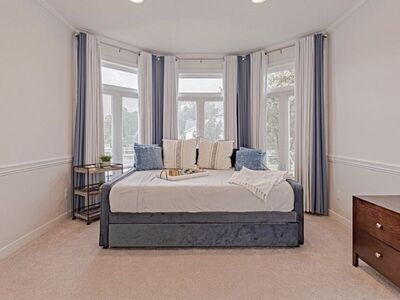 Blue full daybed plus twin trundle bed