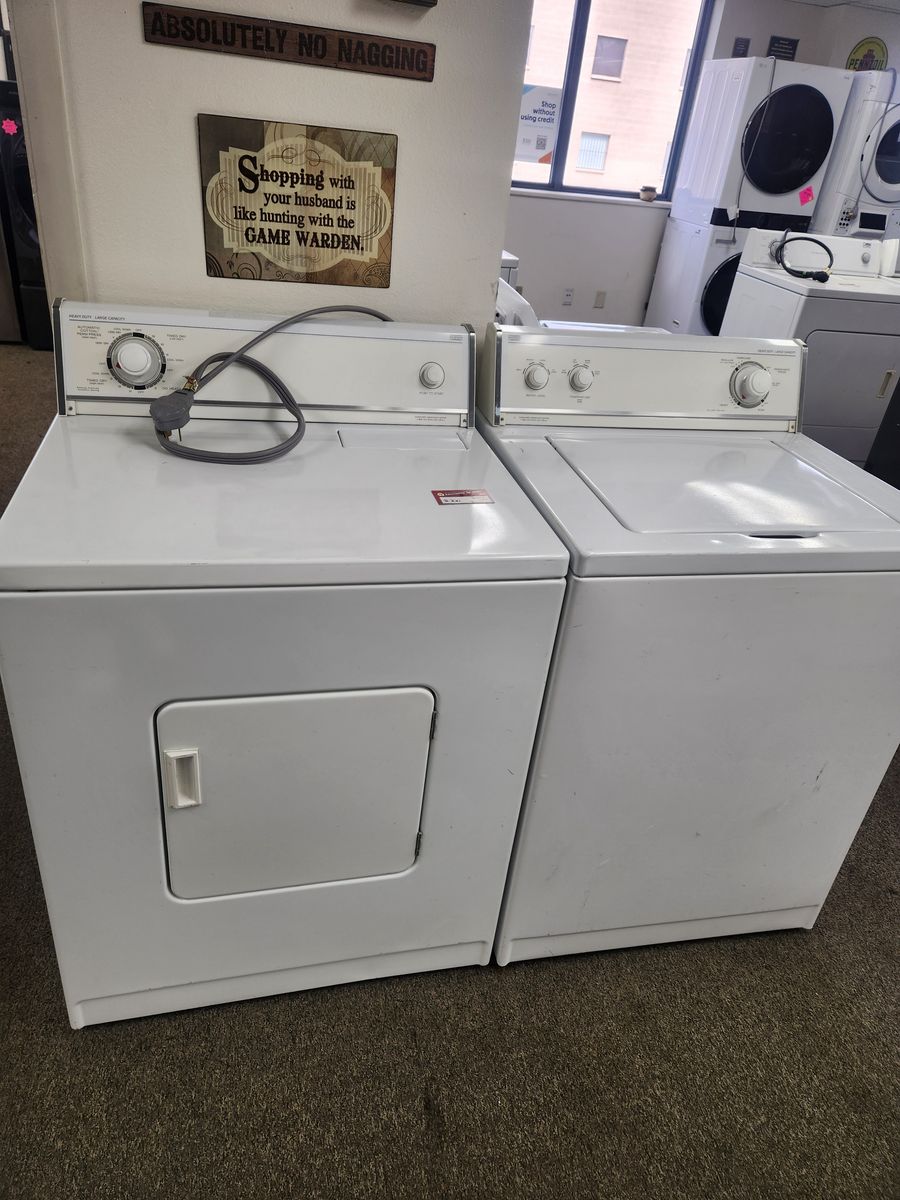 LOW PRICE GUARANTEED! ROPER TOPLOAD WASHER AND ELECTRIC DRYER SET