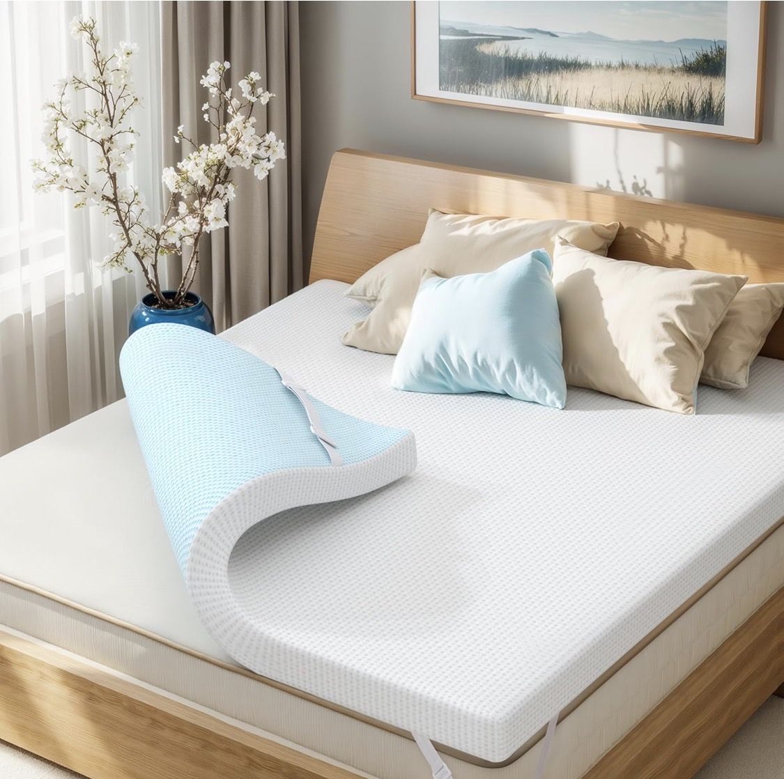 4 Inch King Gel-Infused Memory Foam Topper