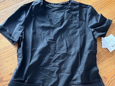 Brand New with Tags Women's Cherokee Form Scrub Top (Black) -Size Small