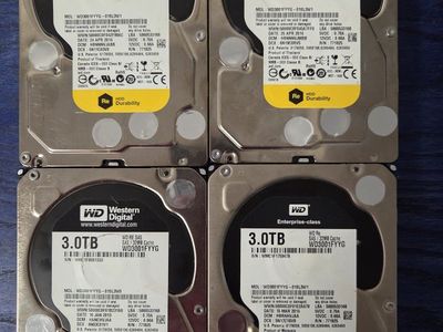 WD 3TB SAS Server Hard Drive - 4 Pack
