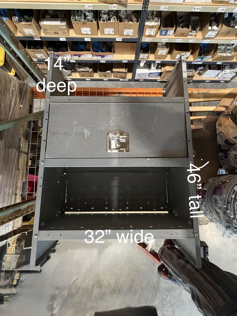 Metal Van Tool Storage Shelf