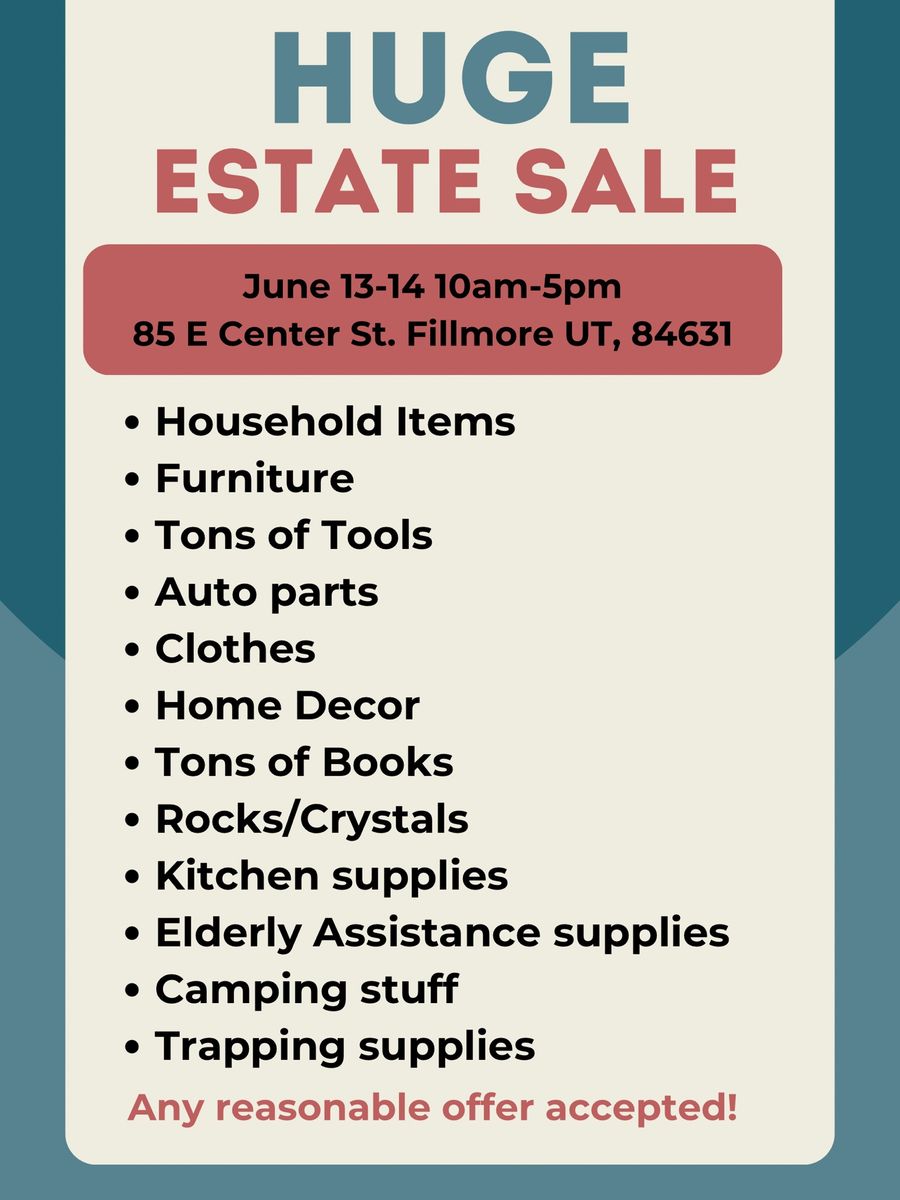 Estate Sale in Fillmore