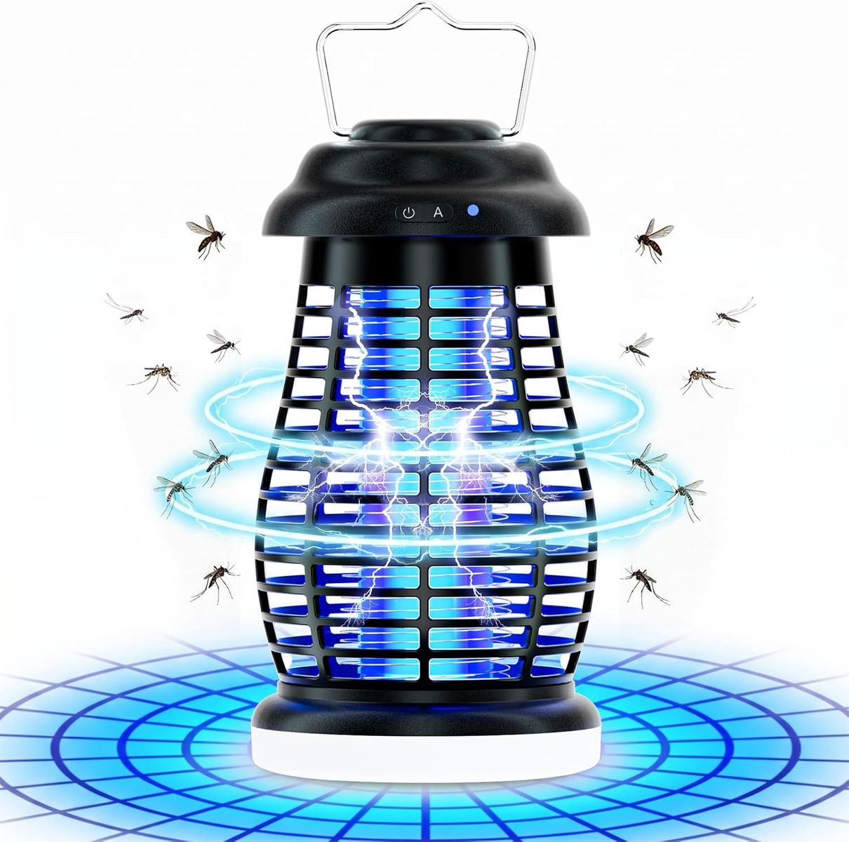 NEW Cordless Bug Zapper Outdoor, 4200V Electric Mosquito Zapper, Fly Trap, Rechargeable Portable