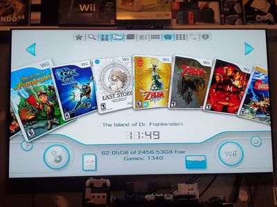 4Tb Nintendo Wii mod 1340+ Wii games 572 GameCube games 7000+