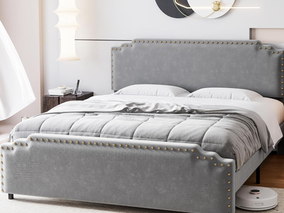 Brand new in box King Size Bed Frame with Headboard