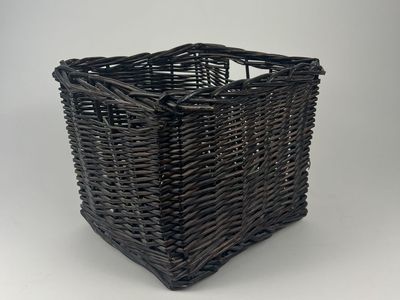 Dark Woven Storage Basket