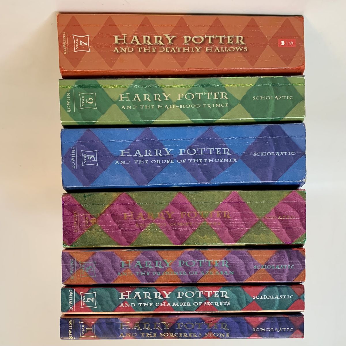 Orinal Cover Art Harry Potter Book Set 1-7
