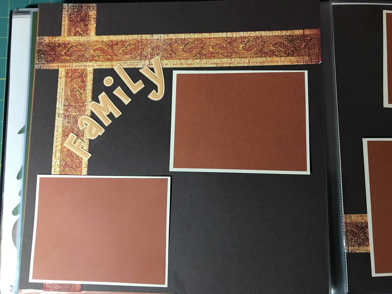 PICK From the Following:  Family 12in x 12in 2-Scrapbook Pages Kit, or Finished Pages