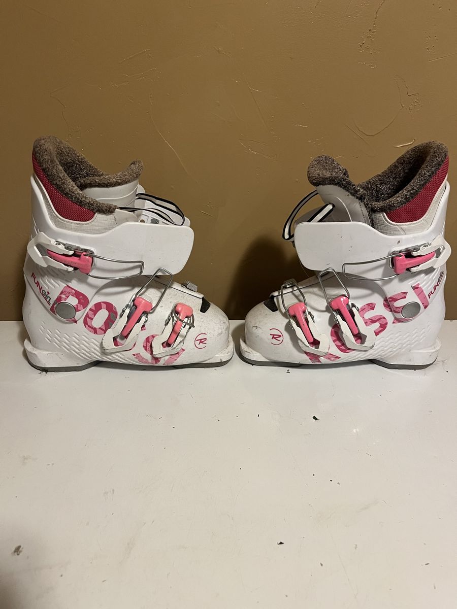 Rossignol Fun Girl Kids Ski Boots - White/Pink, Used