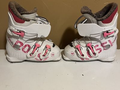 Rossignol Fun Girl Kids Ski Boots - White/Pink, Used