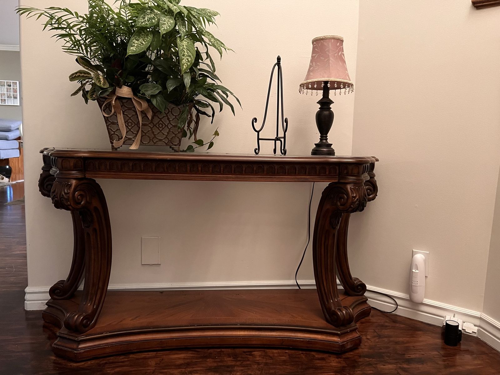 Sofa table and Love seat and oversized couch