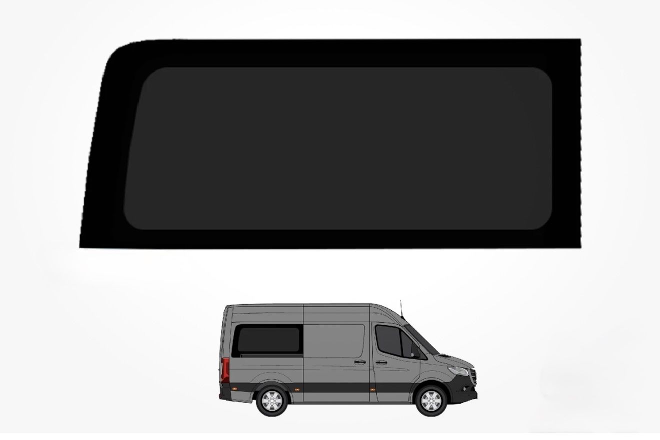 OEM Mercedes-Benz Sprinter Rear Passenger Side Window Glass (2022 144 WB)