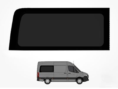 OEM Mercedes-Benz Sprinter Rear Passenger Side Window Glass (2022 144 WB)