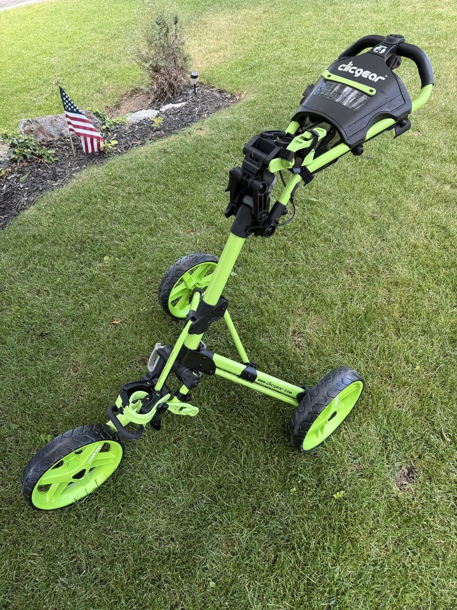 Clicgear Model 4 Golf Push Cart - Brand New, Never Used - Lime Green