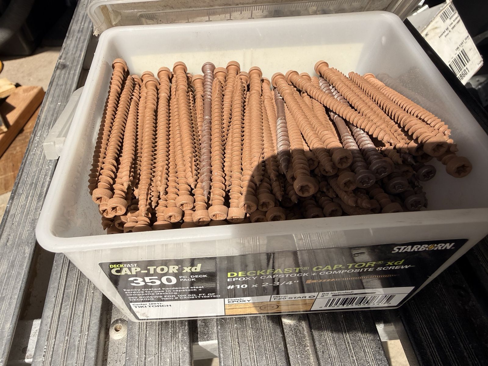 Starborn Deckfast Cap-Tor XD #10 x 2-3/4" Epoxy Coated Composite Deck Screws (350 count)