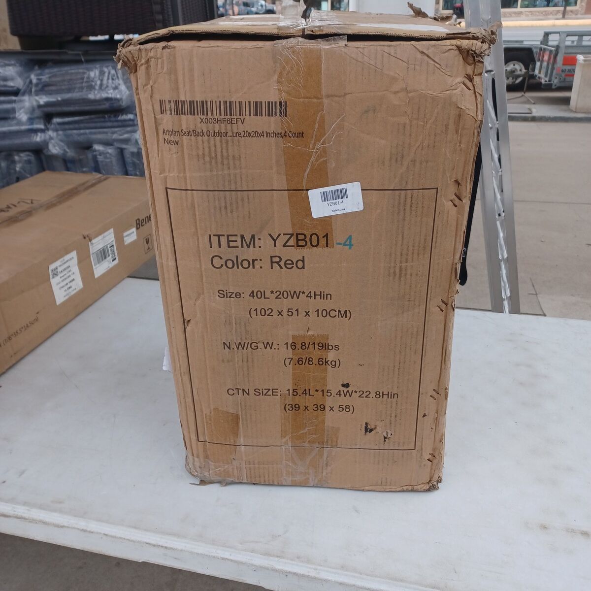 outdoor chair cushion four pack