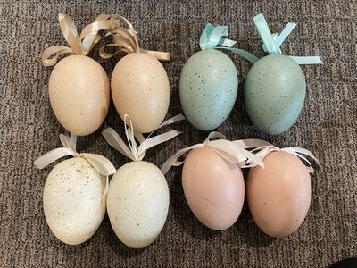 8 Large Easter Eggs Decorations