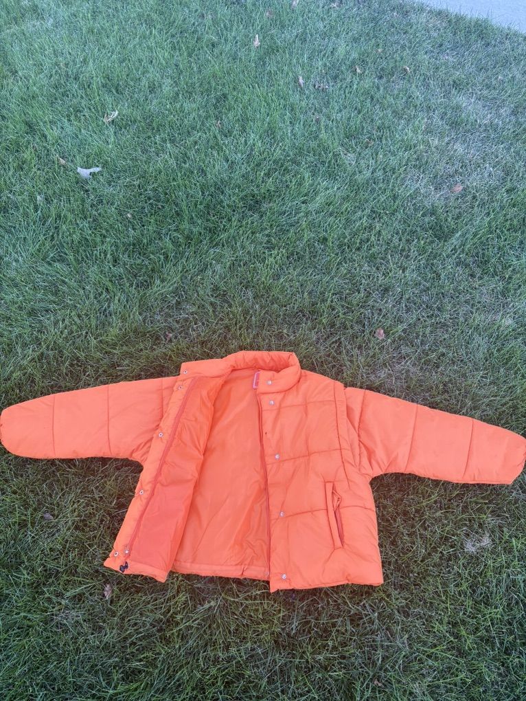 Culture Couture Orange Puffer Jacket