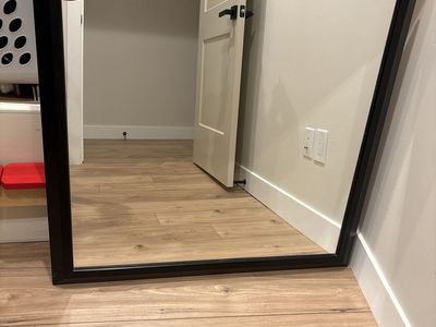 Large Black Framed Mirror