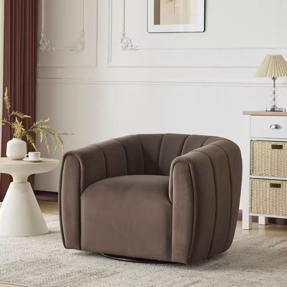 Smith Modern Velvet Swivel Chair