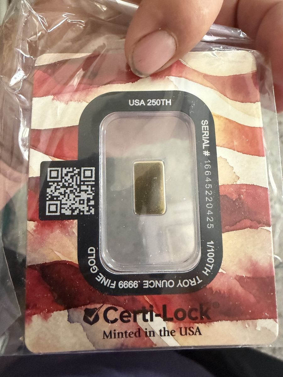1/100th USA gold bar