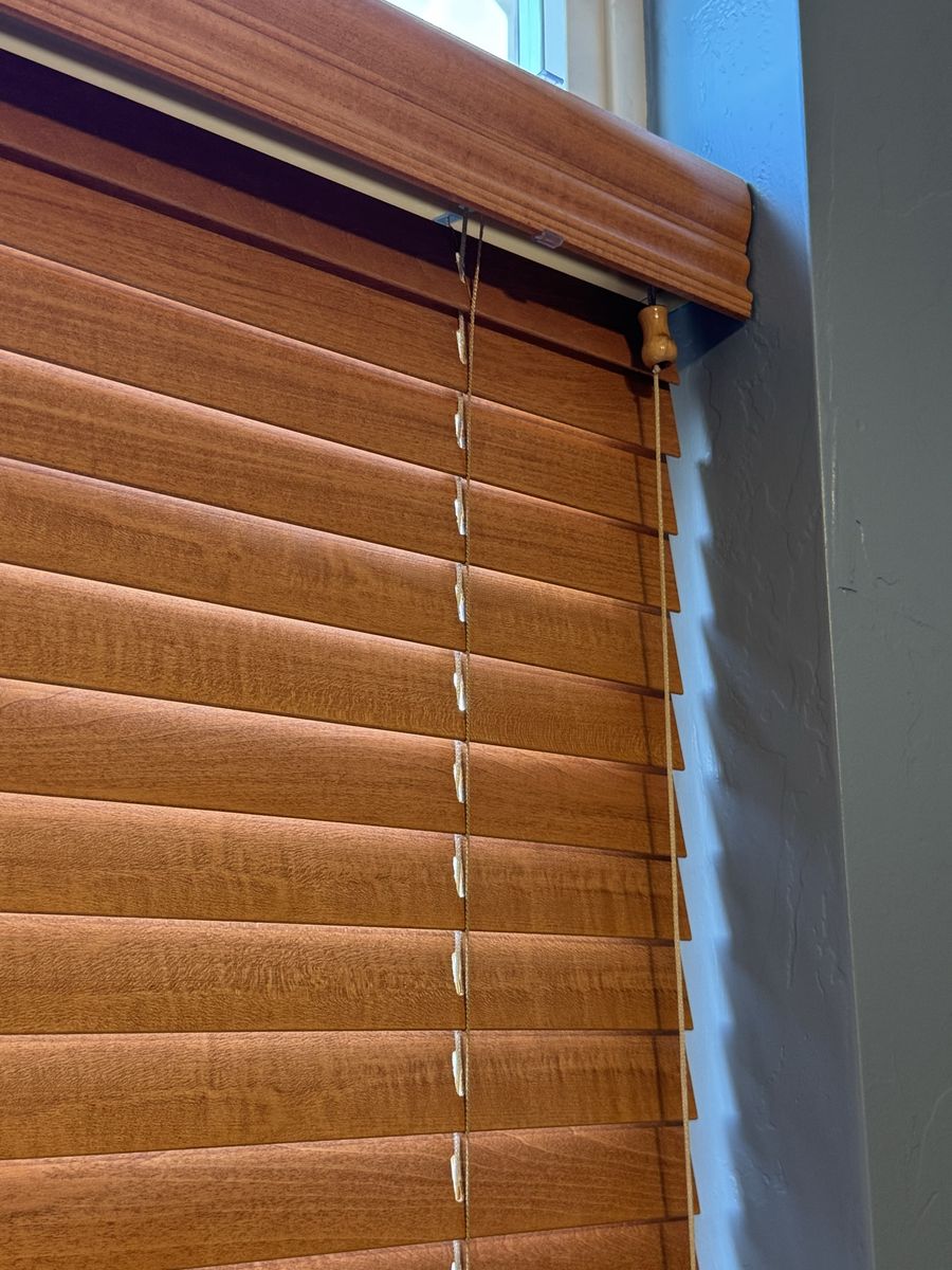 Premium Real Wood Blinds (34 Total) – Custom Fabricated by Steve Peterson Interiors – Individual or Bulk Lot